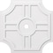 Ekena Millwork Haus Architectural Grade PVC Contemporary Ceiling Medallion, 38"OD x 3"ID x 12 1/2"C x 1"P CMP38HS-03000 - alternate 1